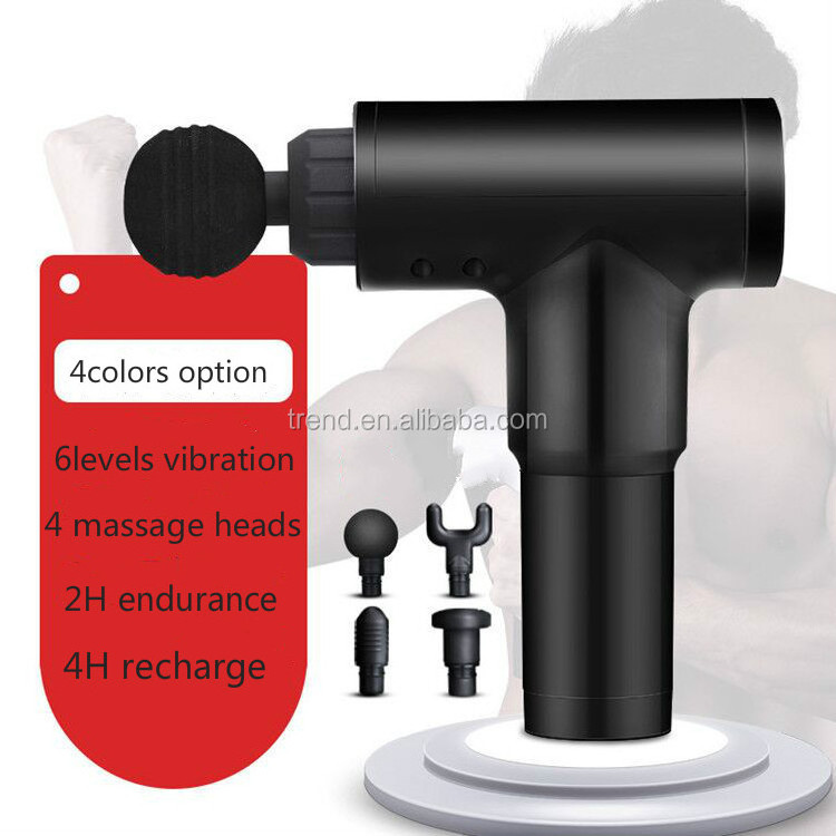 Private Label Deep Tissue Booster Percussion Vibration Massage Gun Chiropractic 12-24v Electric Muscle Massage Gun