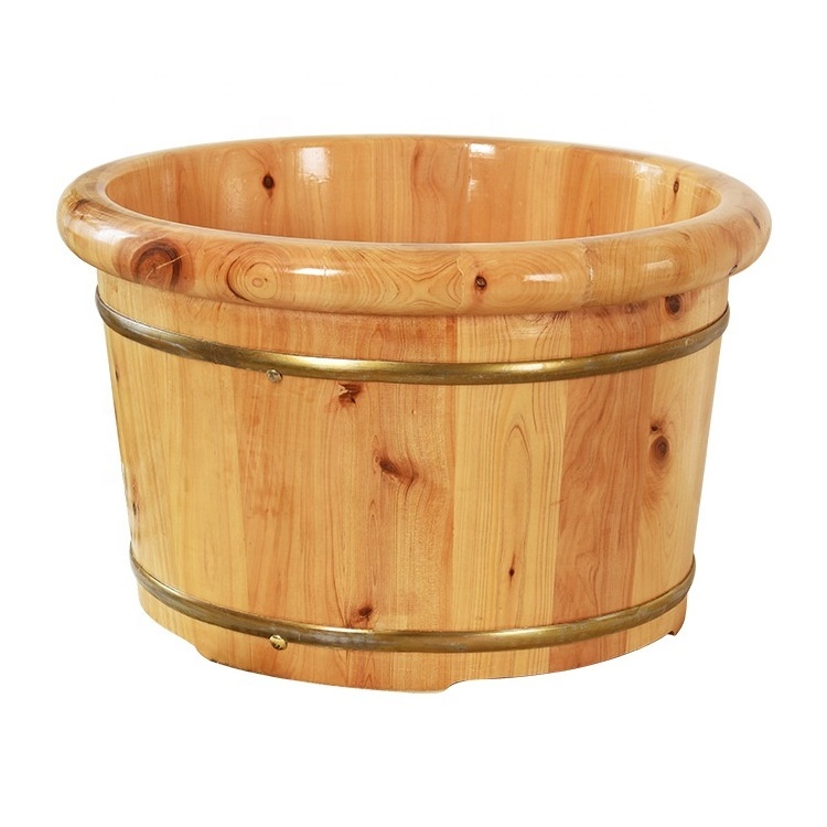 size customize spa foot bath massage wooden  bucket tub