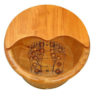 size customize spa foot bath massage wooden  bucket tub