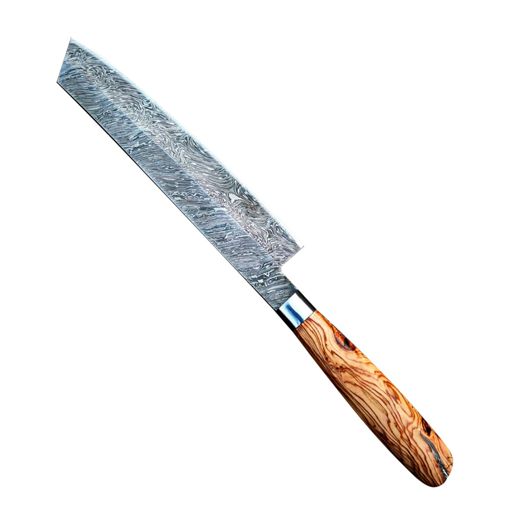 Factory Direct Supplier Wholesale Cheap Price Solid Color Lightweight Damascus Steel Chef Knife With Customized Handle