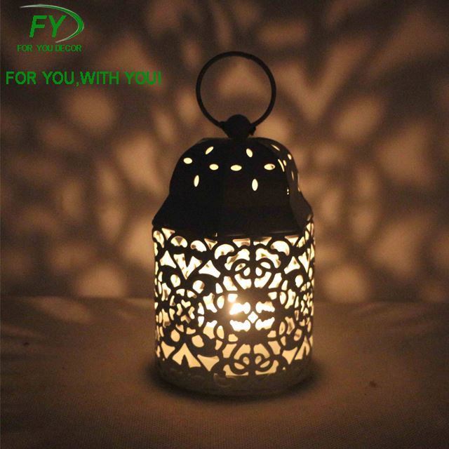 ML-2860 Wedding and home decoration mini wholesale candle metal lantern