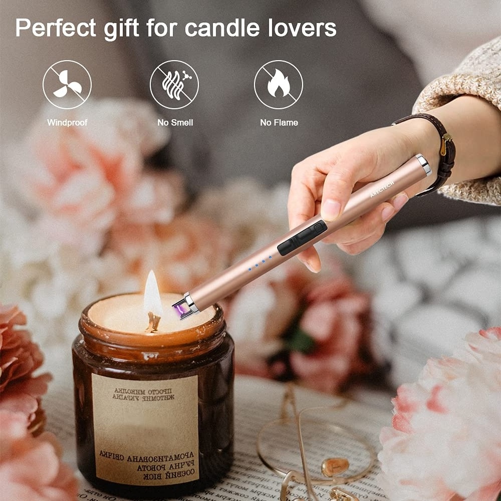 Wholesale customized multi-color candle lighters usb lighter candle for candles