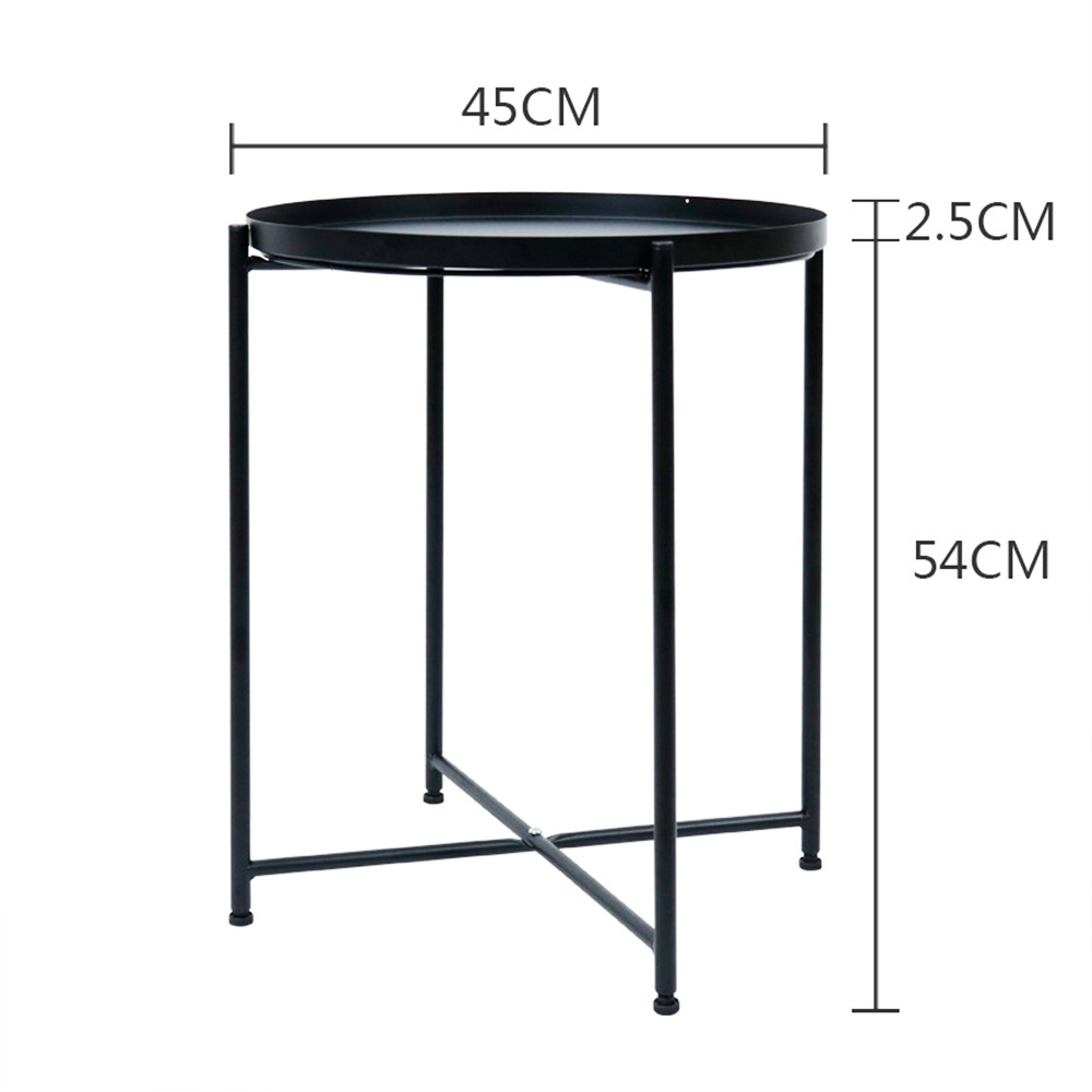 side tables for living room home furniture New design metal tray acrylic side table Living room folding small side table