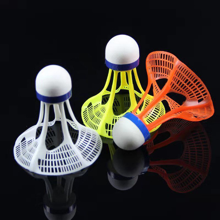 Windproof High Speed Durable Plastic Feather Nylon Shuttlecock for Outdoor Badminton Play