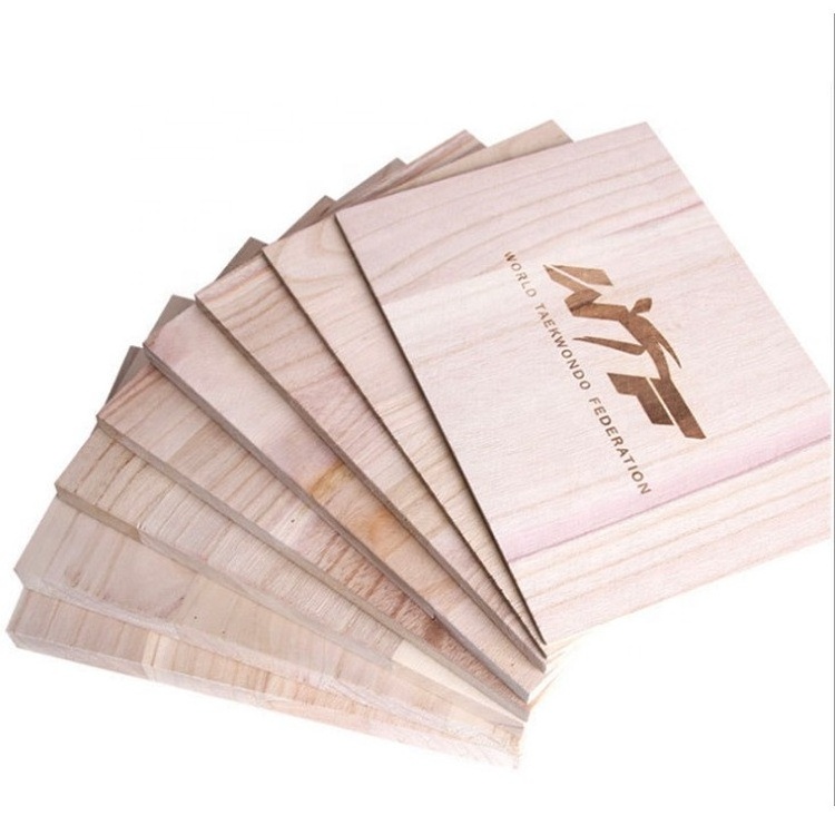 Wholesale Custom Lightweight Breaking Taekwondo Wood Board for Sale