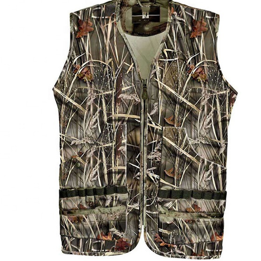 Upland Hunting Vest Blaze Orange and Tan Blinds & Camouflage Material Briar Proof Game TI-MHV-006 Custom PK