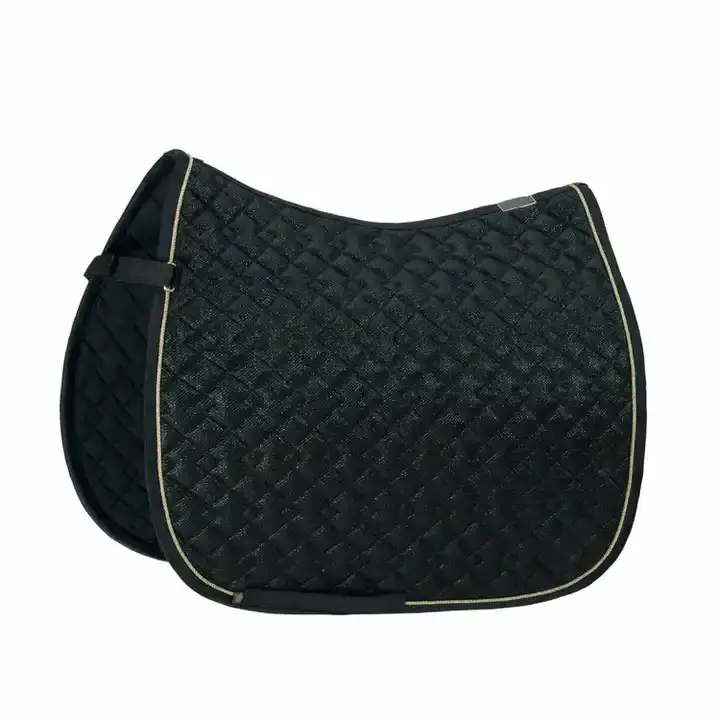 Wholesale Equestrian Supplier Dressage Saddle Blanket Competition Equine Custom Velvet Saddle Pad For Horse Racing