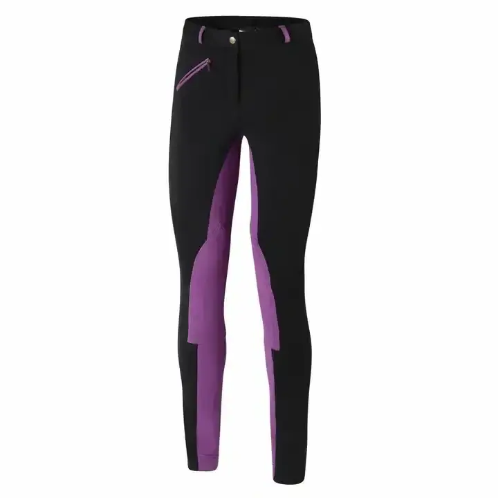 2023 Arrival Low MOQ Horse Full Seat Silicone Breeches Black Color Horse Riding Leggings Equestrian Clothing