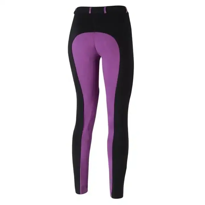 2023 Arrival Low MOQ Horse Full Seat Silicone Breeches Black Color Horse Riding Leggings Equestrian Clothing