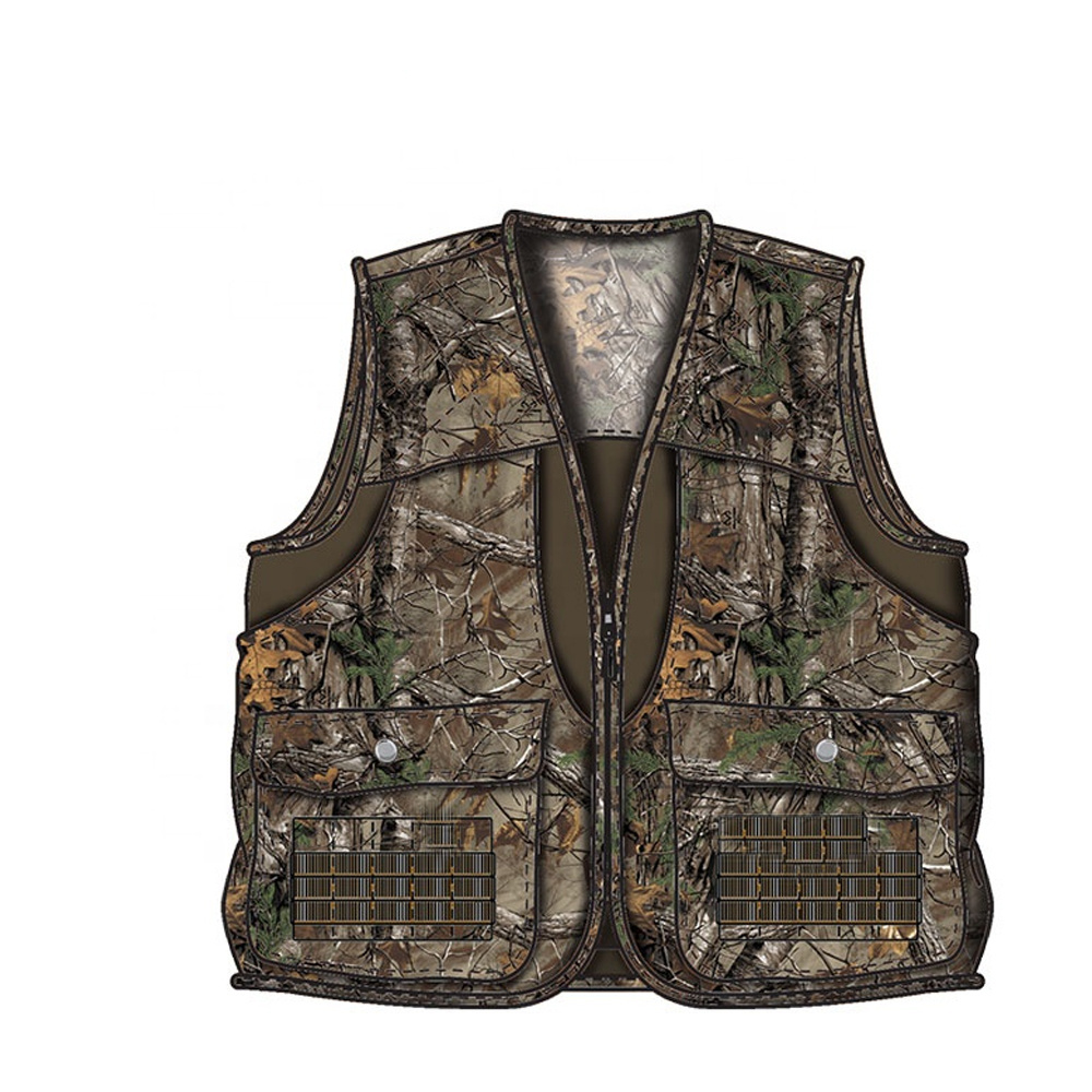 Upland Hunting Vest Blaze Orange and Tan Blinds & Camouflage Material Briar Proof Game TI-MHV-006 Custom PK