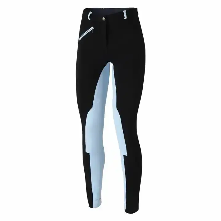 2023 Arrival Low MOQ Horse Full Seat Silicone Breeches Black Color Horse Riding Leggings Equestrian Clothing