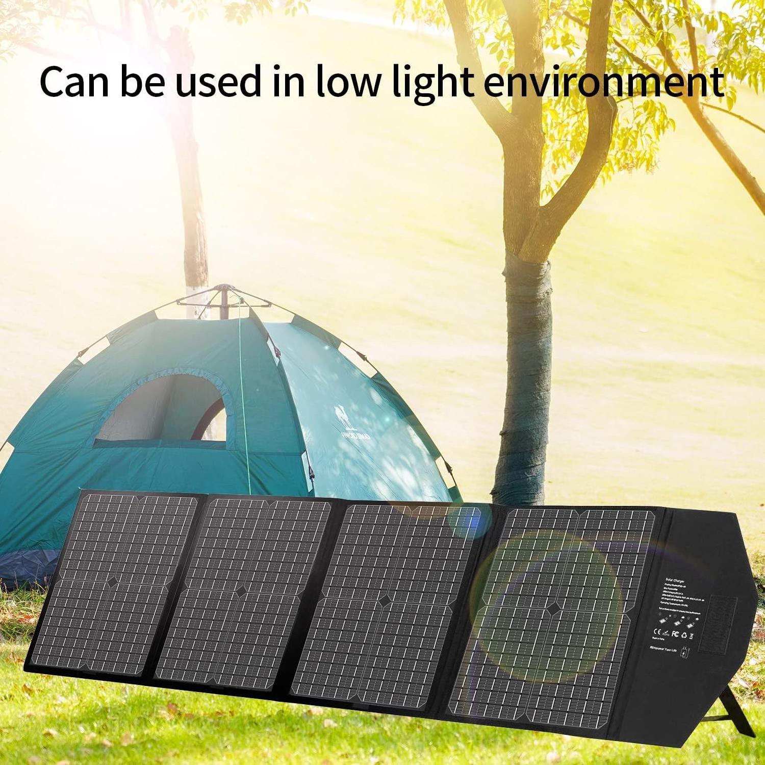 Portable 100w Watt ETFE Kickstand Mini Flexible Foldable Systems Solar Photovoltaic Panel Charger Kit For Home Camping Outdoor