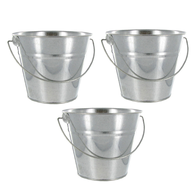 Latest weather Resistant Small Outdoor Planter Galvanized Decorative Home Garden Planter & Flower Pots