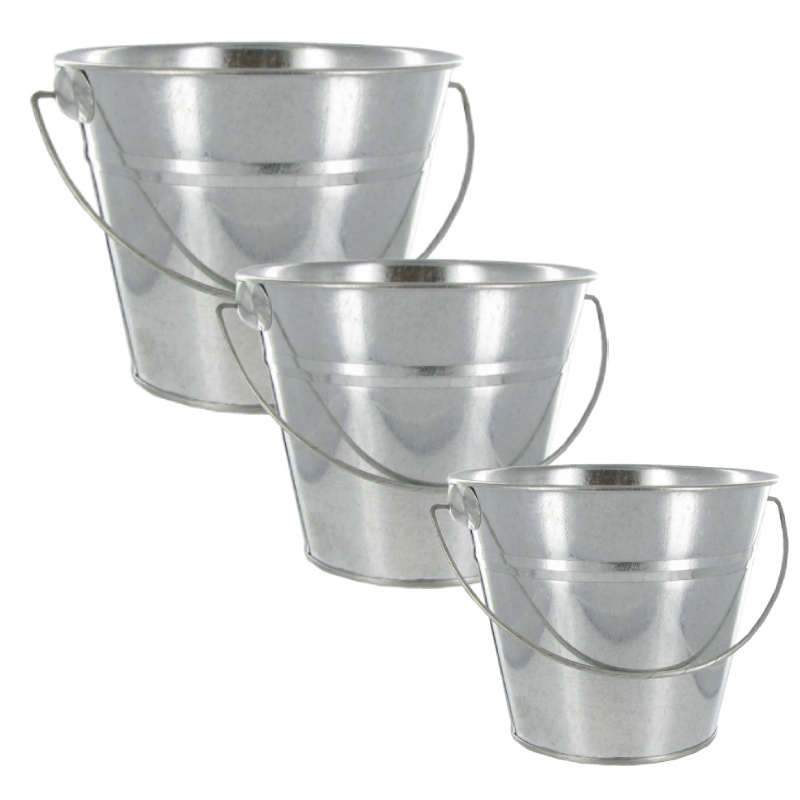 Latest weather Resistant Small Outdoor Planter Galvanized Decorative Home Garden Planter & Flower Pots