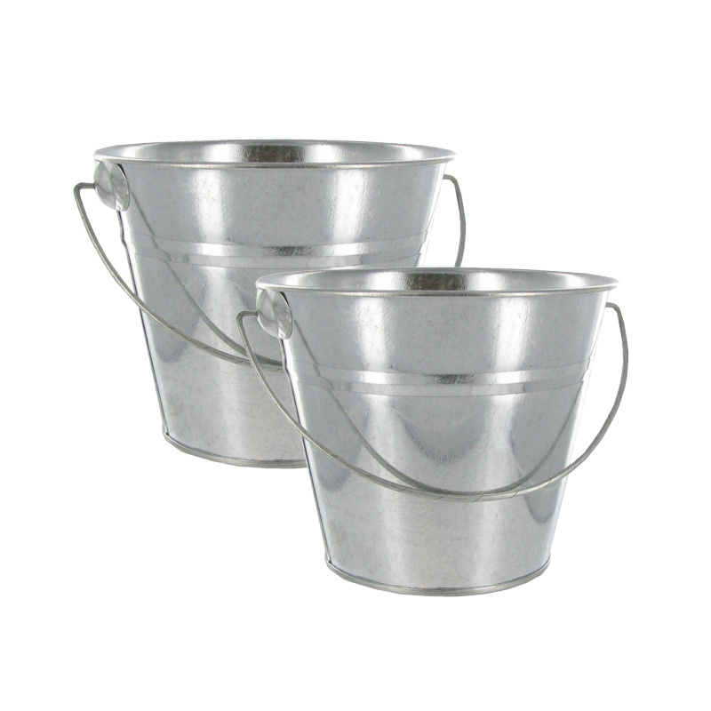 Latest weather Resistant Small Outdoor Planter Galvanized Decorative Home Garden Planter & Flower Pots