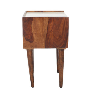 OEM Customized Wooden Bedroom Furniture New Arrival Decorative Wooden Side Table End Table Supplier From India