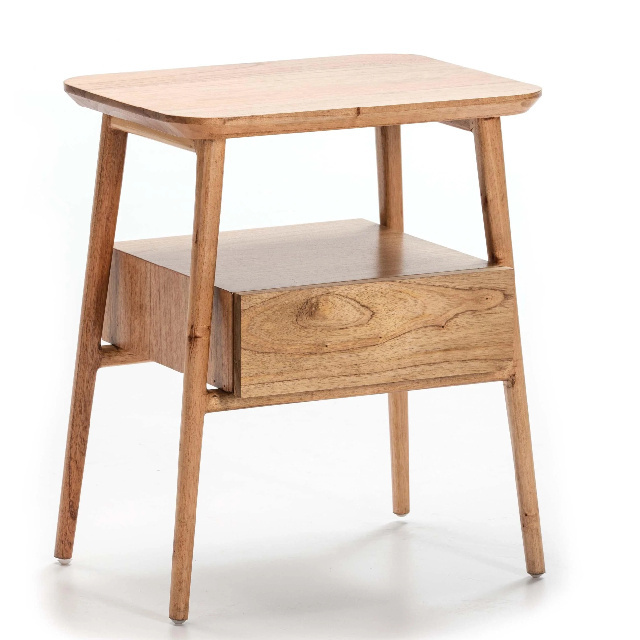 New Arrival Decorative Wooden Side Table End Table OEM Customized Wooden Bedroom Furniture Manufacturer