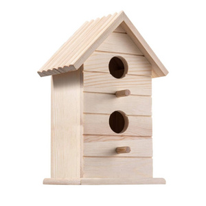 Buy Wooden Crafted Bird House with Customized Designed Available Trendy Style For Sale By Indian Exporter