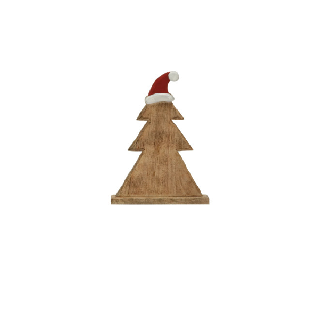 Wholesale Xmas Trees Mini Wooden Decoration Direct Factory Price Christmas Tree Ornament Manufacturer From India