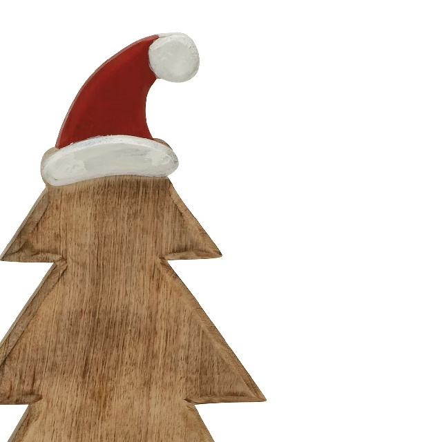 Wholesale Xmas Trees Mini Wooden Decoration Direct Factory Price Christmas Tree Ornament Manufacturer From India