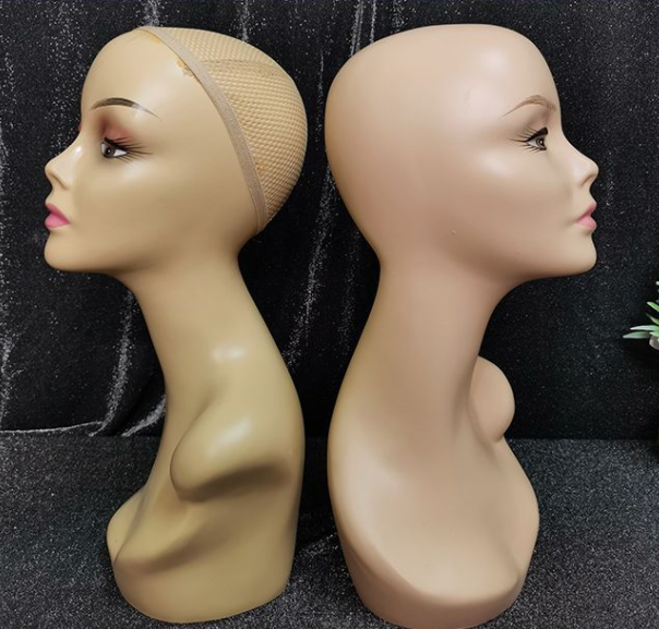 2022 Factory Wholesale Cheap Female Makeup Jewelry Display Wig Mannequin Heads For Wigs Customize Logo