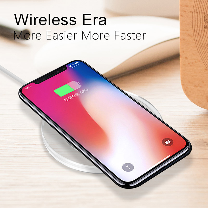 Top-Ranking Acrylic Crystal Round K9 Wireless Charger Universal  Transparent Wireless Charger pad LED Light 5W Wireless Charger