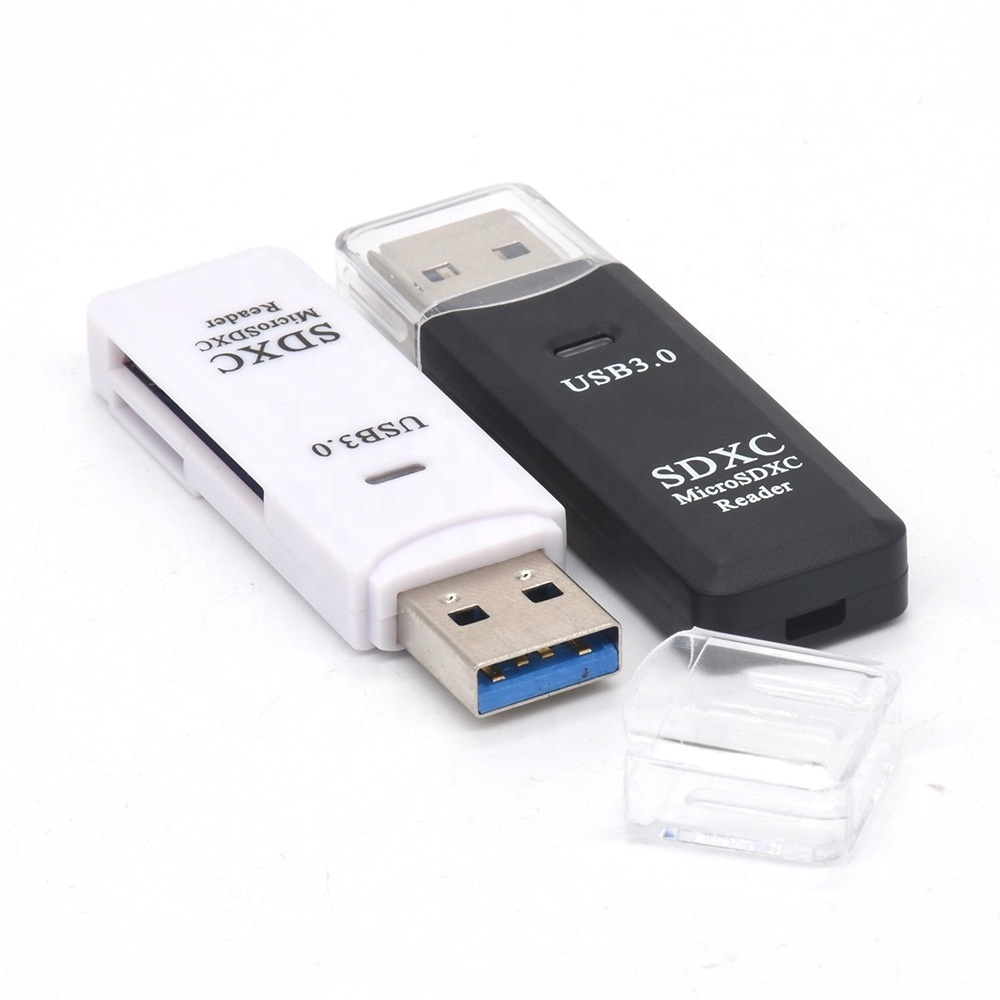 Super speed 2 in 1 USB 3.0 Card Reader For SDHC SDXC Micro TF SD Adapter OTG SD/TF Trans-flash Card for Mac10 Win7/8/xp/vista