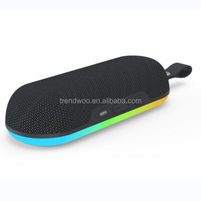 Magnetic waterproof LED Bluetooth speaker with colorful RGB light for golf cart and bicycles