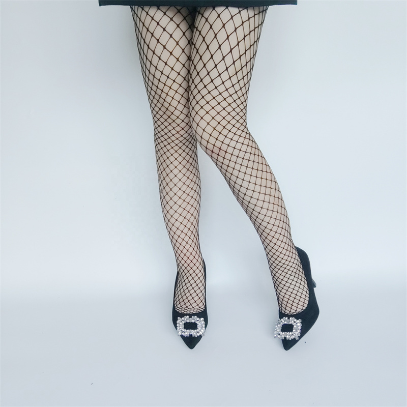 High Waist Women's Stockings Sexy Thin Sheer Fishingnet Mesh Pantyhose