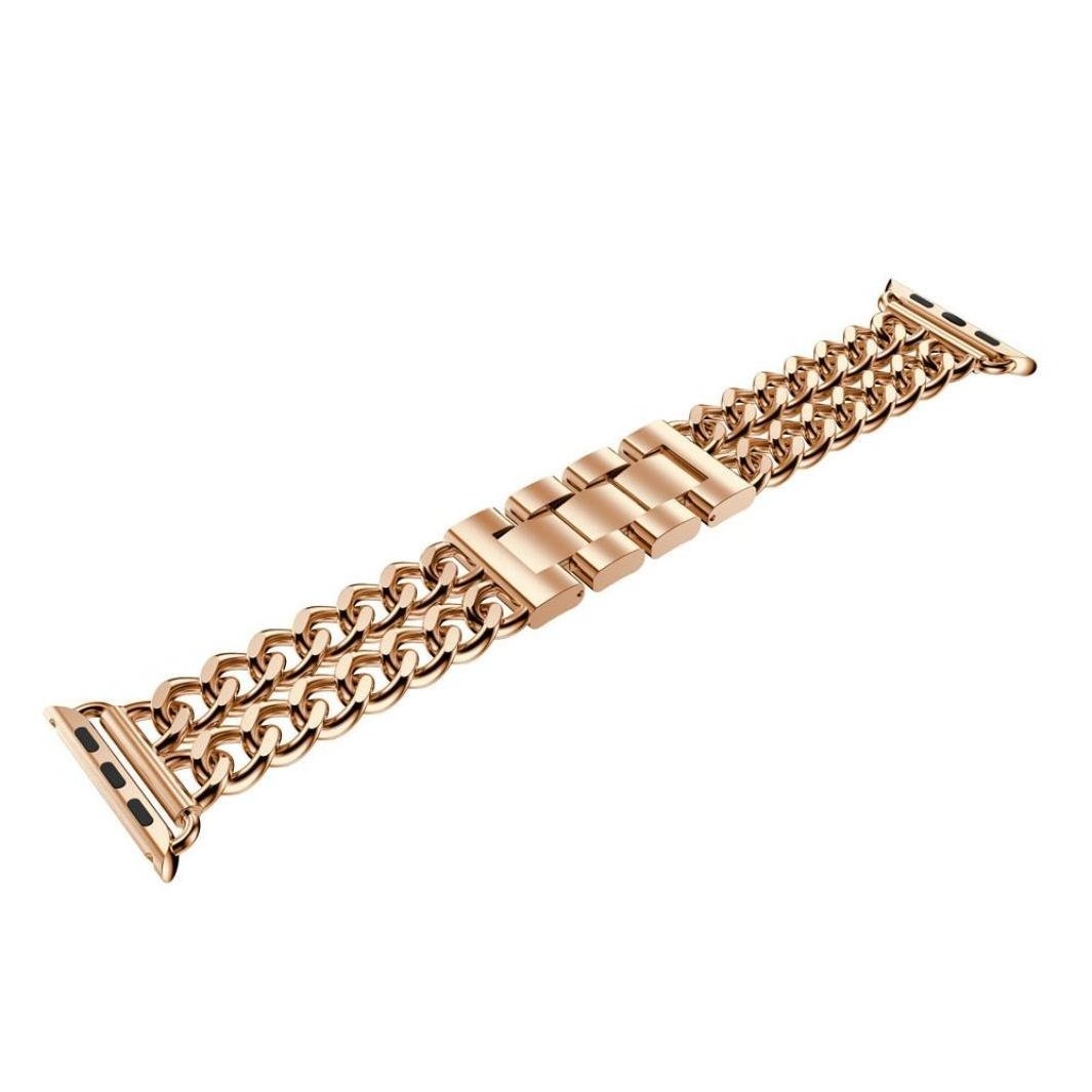 2018 New Mens Watch Band For Apple Watch Straps Rose Gold,Metal Cowboy Wristband Bracelets For iWatch Series 1 2 3