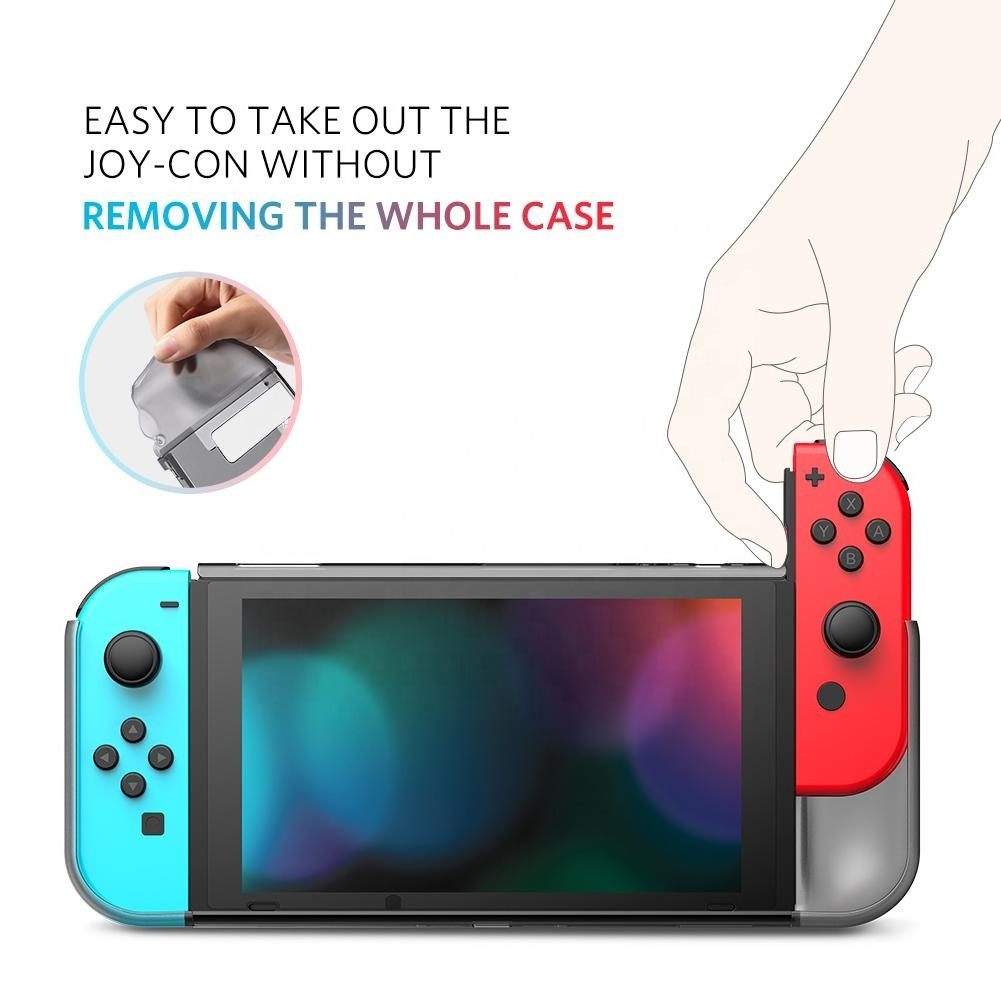 Ugreen Transparent Clear Soft TPU PC Protective Case For Nintendo Switch Game Console Accessories Cover Shell