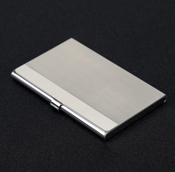 Wholesale Custom Cardholder Various Styles Blank Stainless Steel Card Case Bank Cards Box Name ID Metal Business Card Holders