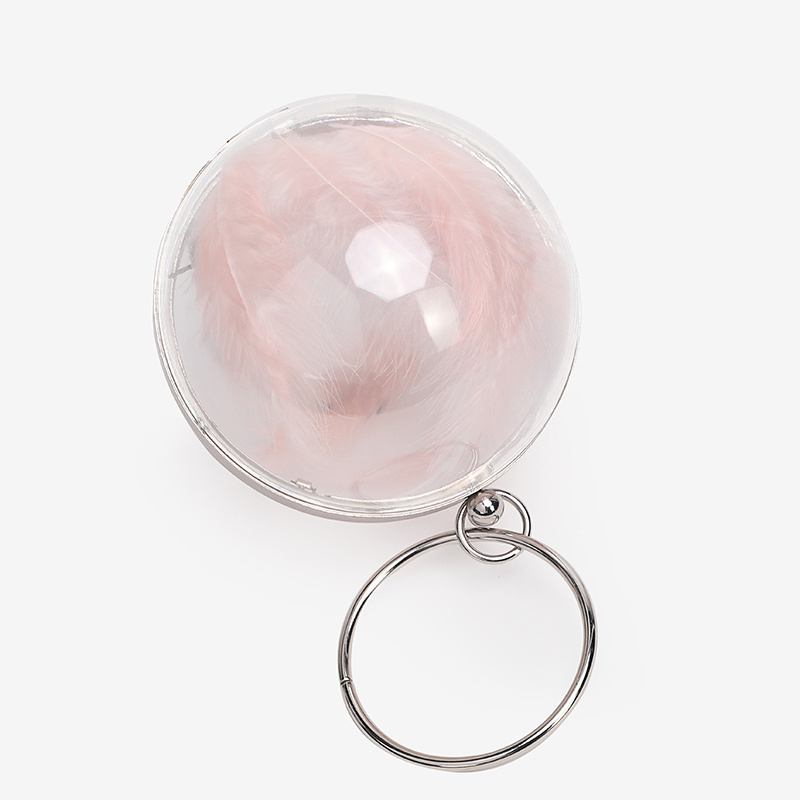 New lady evening bag high quality clear acrylic evening bag special customize women round ball clutch bag