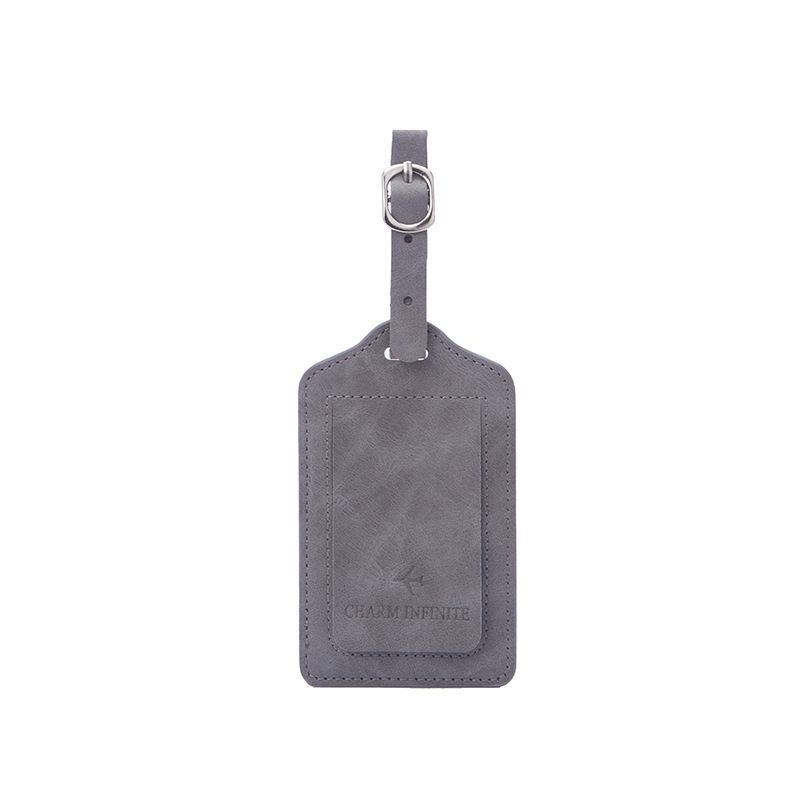 Cheap price luggage tag labels wholesale customized logo and design travel PU Leather luggage tag