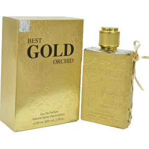 Hot Collection Best Gold Orchid 100ml Perfumes Manufacturer 2022 custom logo foil and design perfume