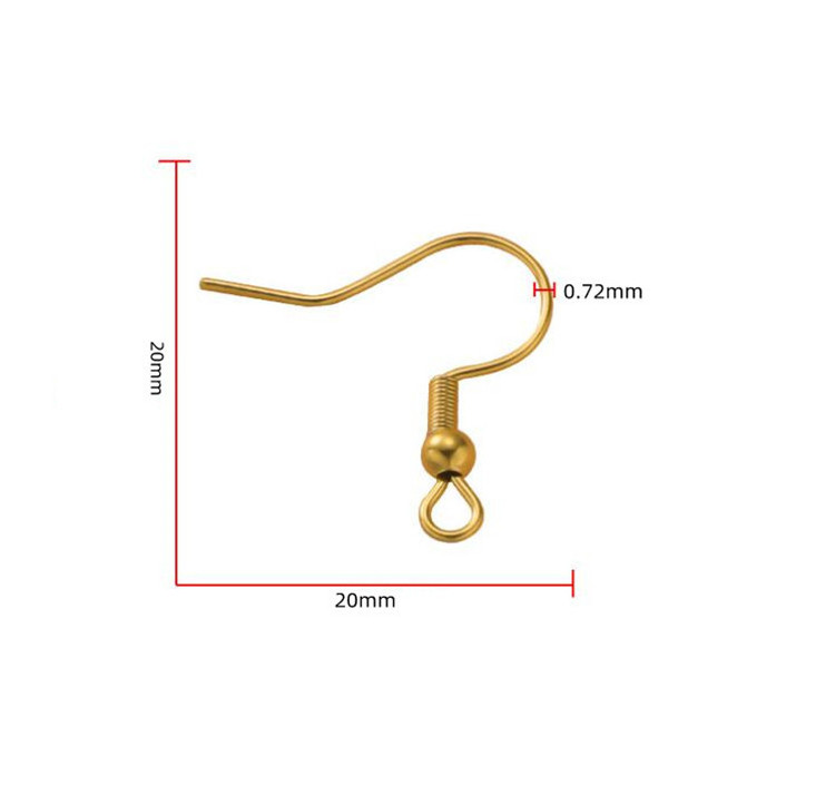 Fashion wholesale earring hooks findings 304 stainless steel cheap earrings hooks for jewelry making