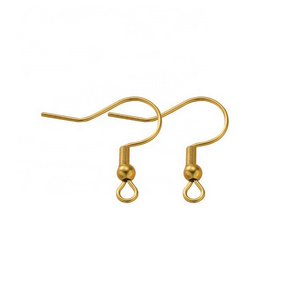 Fashion wholesale earring hooks findings 304 stainless steel cheap earrings hooks for jewelry making