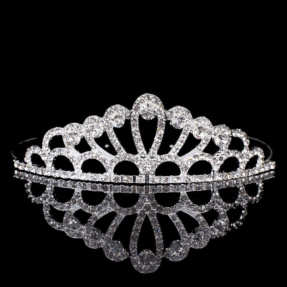 Wholesale Cheap Ballet Dance Pageant Crowns Shiny Bridal Wedding Crystal Rhinestone Child Tiaras