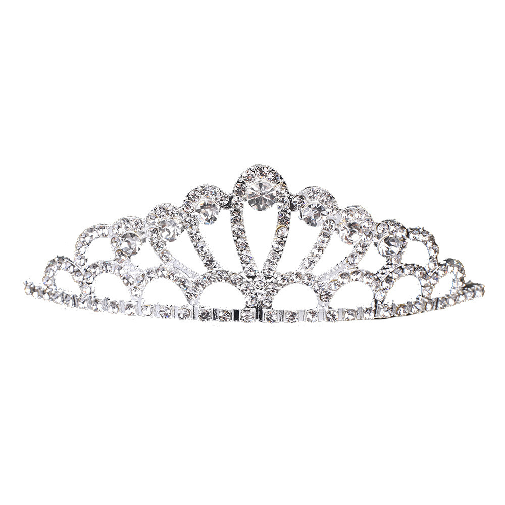 Wholesale Cheap Ballet Dance Pageant Crowns Shiny Bridal Wedding Crystal Rhinestone Child Tiaras