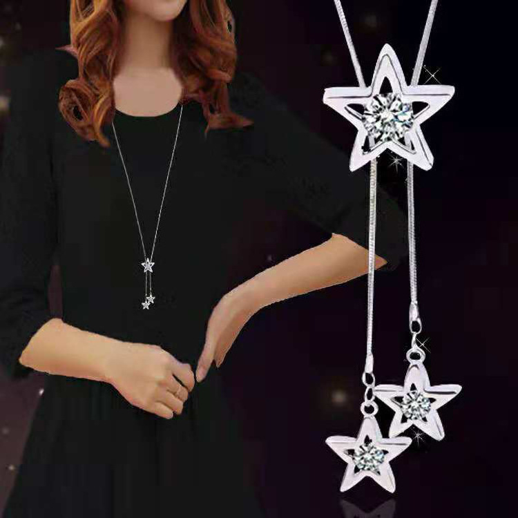 Wholesale 40 Style Long Sweater Chain Crystal  Rhinestone Ballerina Girl Charm Necklace Women Tulip Sunflower Pendant Necklace