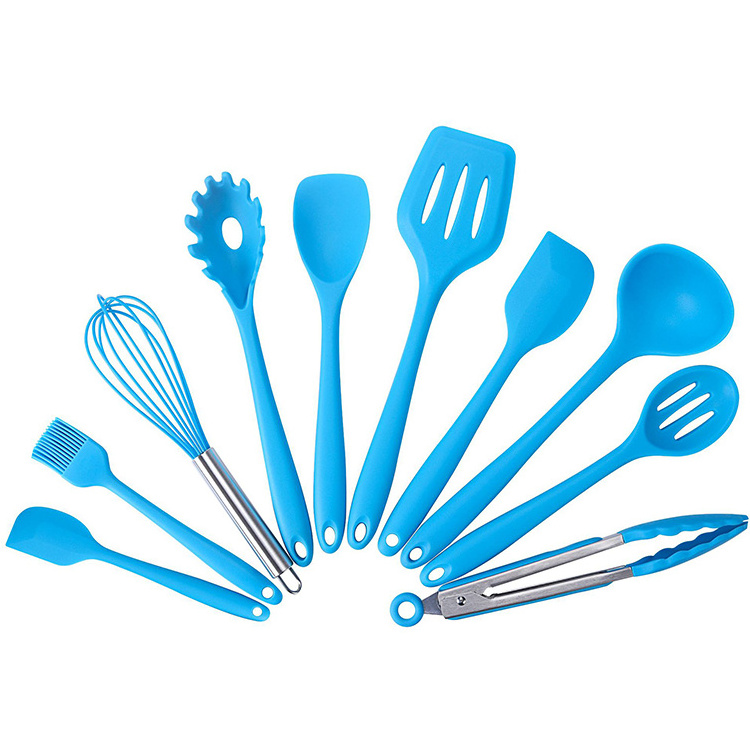 nonstick 10pcs cooking silicone utensils,stainless steel cooking utensils,silicon utensils cooking sets kitchen