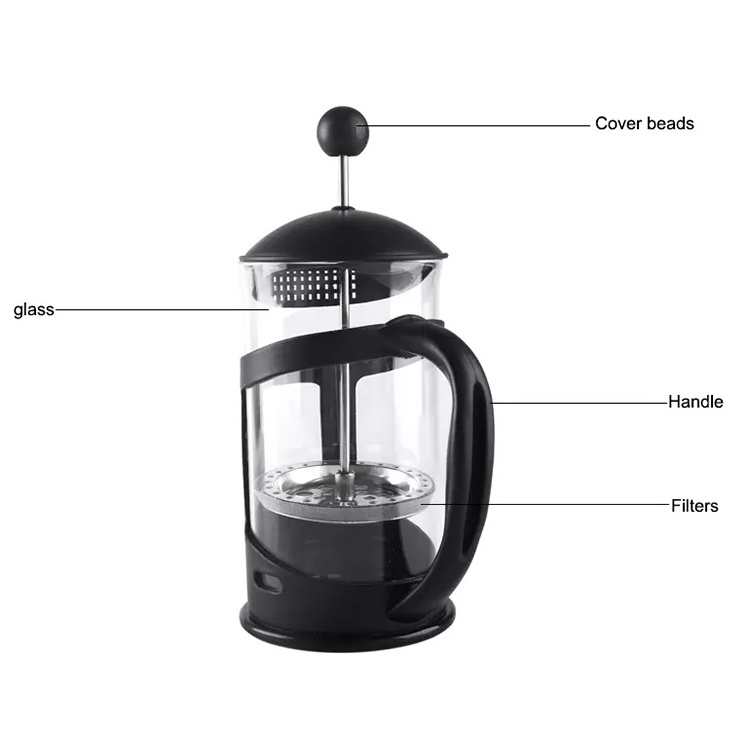 Muti-color 12OZ Plastic Portable french press, Travel french press, french press coffee maker