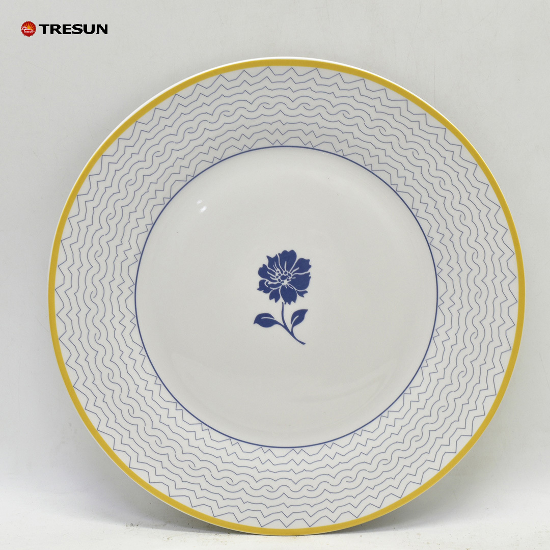 2023 lux dubai wholesale market 18 24 pieces ceramic plates home floral porcelain dinner sets