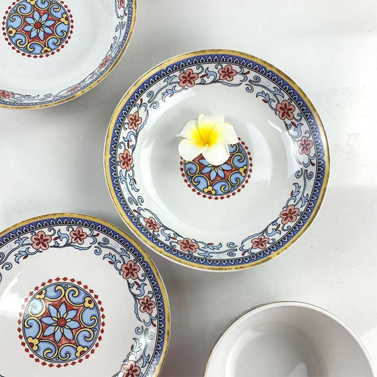 Items name pakistani luxury crockery ceramic porcelain dinner set