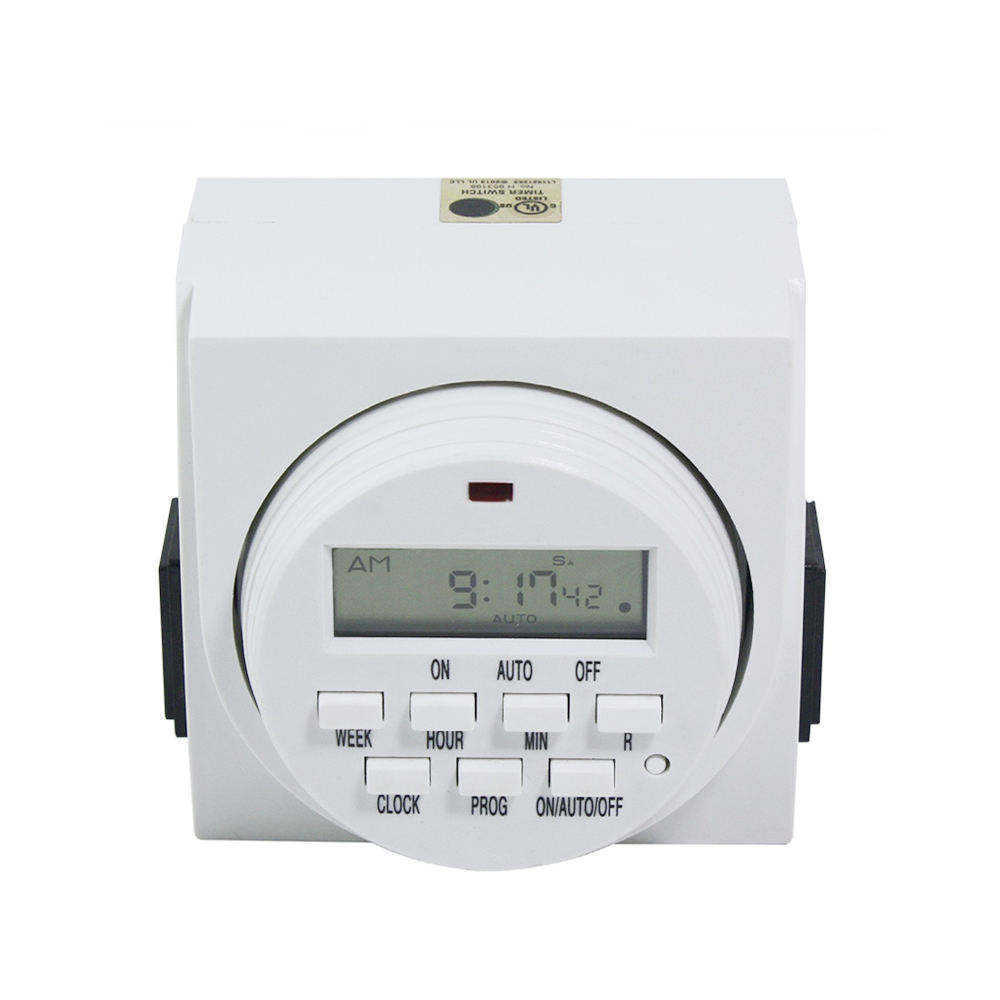 Digital Infinite Repeat Cycle Plug Timer Switch With Countdown And 24 Hour Programmable Timer For Electrical Outlets