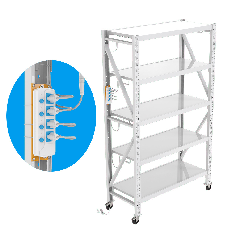 Durable 5 Layers Clone Shelf Hydroponic  Grow Shelf Mobile Grow Vertical Grow Shelf System