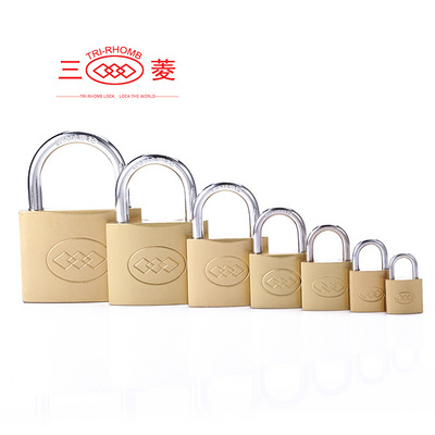 Tri-Rhomb 25mm Mini Size Candados Keyed Different Brass Padlock Solid Iron Body Padlock shipping container lock