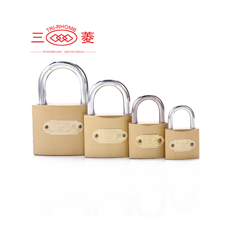 Tri-Rhomb 25mm Mini Size Candados Keyed Different Brass Padlock Solid Iron Body Padlock shipping container lock