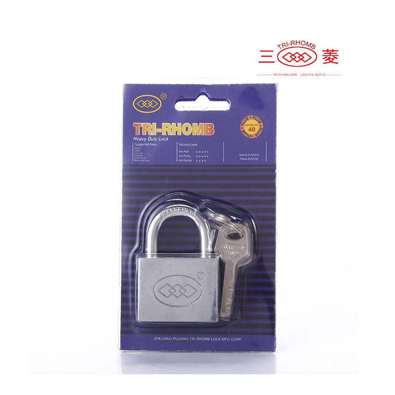 Tri-Rhomb 30mm high quality hardened shackle protect wrapped solid copper brass padlock