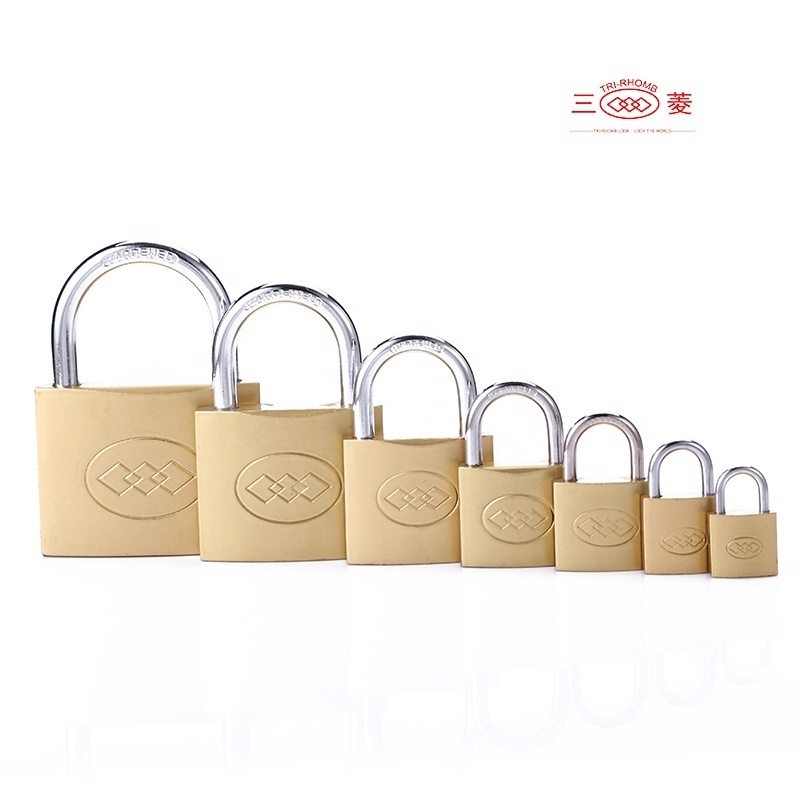 high quality 32mm hardened shackle protect wrapped solid copper brass Security Padlock